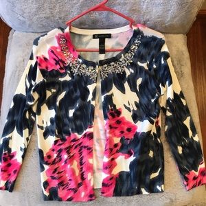 INC Brand Jeweled Cardigan